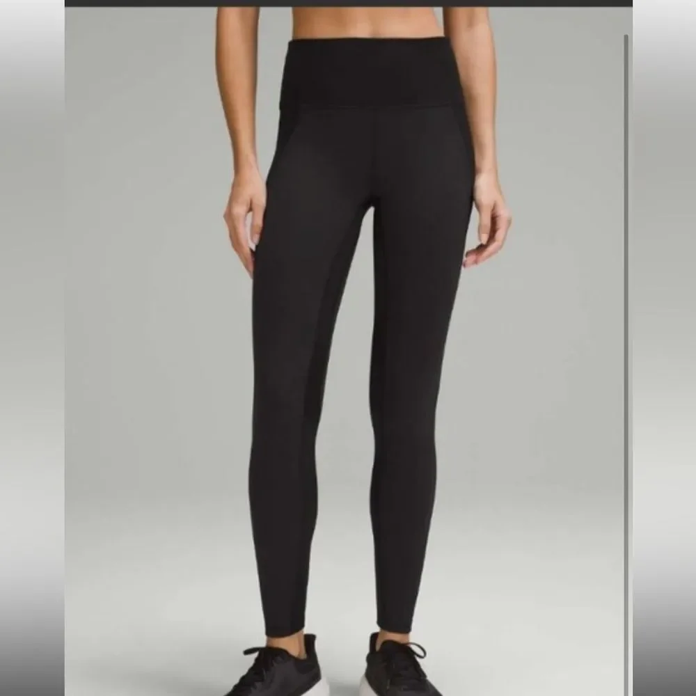 Lululemon Satin Panel Wunder train 25” leggings